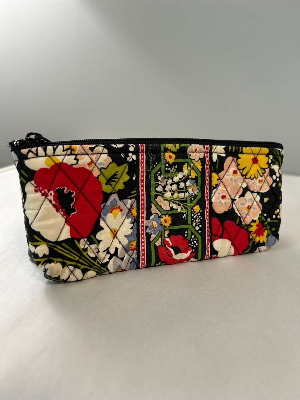 Vera Bradley Poppy Fields Makeup Brush And Pencil Case